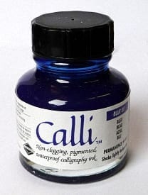 Daler Rowney Calli Calligraphy Ink Blue