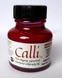 Daler Rowney Calli Calligraphy Ink 29.5ml Burgundy