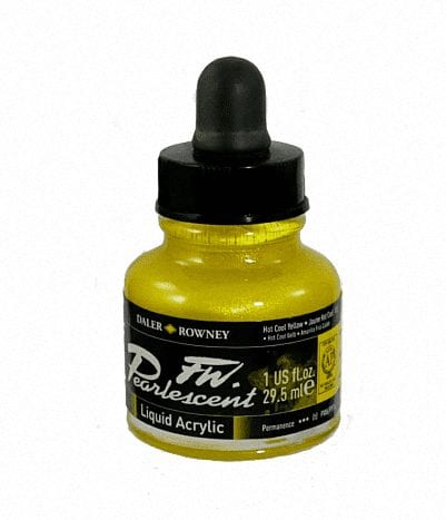 Pearlescent Acrylic 29.5ml Hot Cool Yellow 1