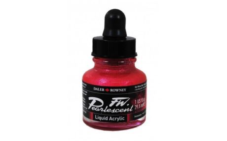 Daler Rowney Pearlescent Hot Mama Red