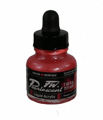 Pearlescent Acrylic Volcano Red