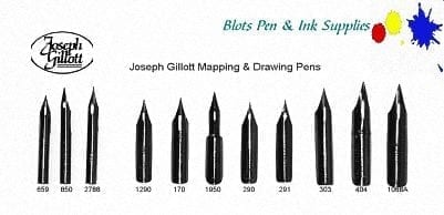 Set of Gillott Nibs with 2 Penholders and Iron Gall Ink 1