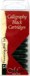 Manuscript Black Ink Cartridges x 12