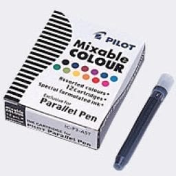 Pack of 12 Pilot Parallel Colour Ink Cartridges 1
