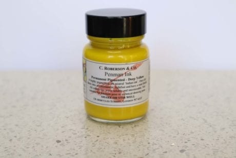 Roberson Permanent Pigmented Ink Deep Yellow