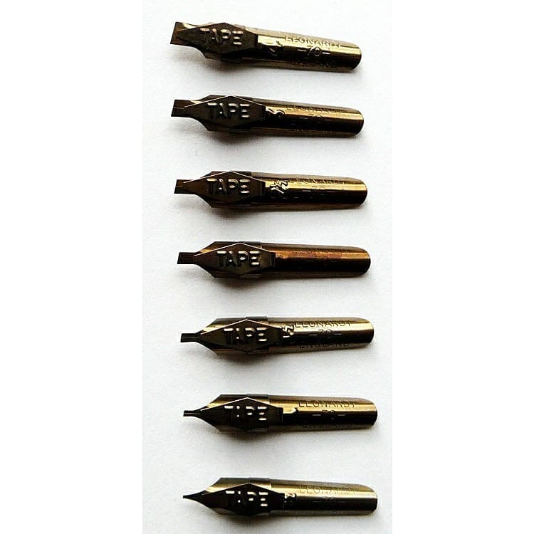 Tape nibs set of 7 Blots Pen & Ink Supplies