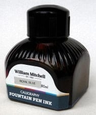 William Mitchell Royal Blue Fountain Pen Ink 80ml (2½ fl oz)