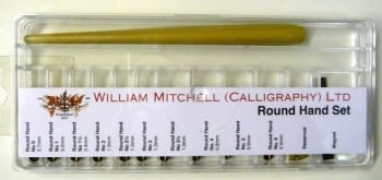 Box of William Mitchell Round Hand Square Pens Set