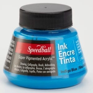 speedball super pigmented indigo blue ink
