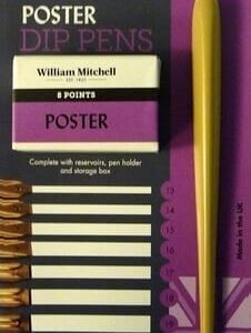 William Mitchell Dip Pens Set Script