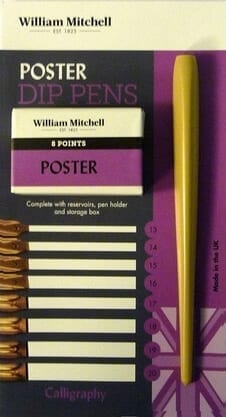 william mitchell poster pen set
