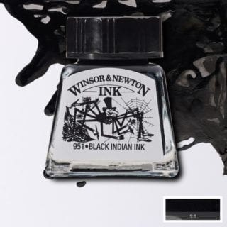 winsor and newton drawing ink black india ink