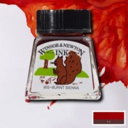 winsor and newton drawing ink burnt sienna