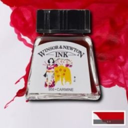 winsor and newton drawing ink carmine