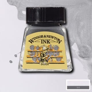 winsor and newton drawing ink silver
