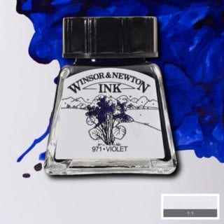winsor and newton drawing ink violet