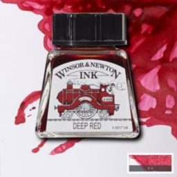 winsor newton drawing ink deep red