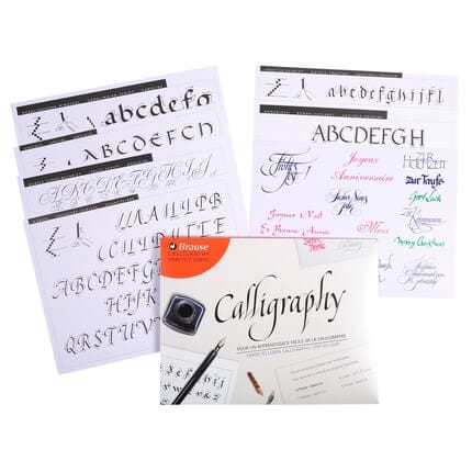 brause calligraphy practice card inner