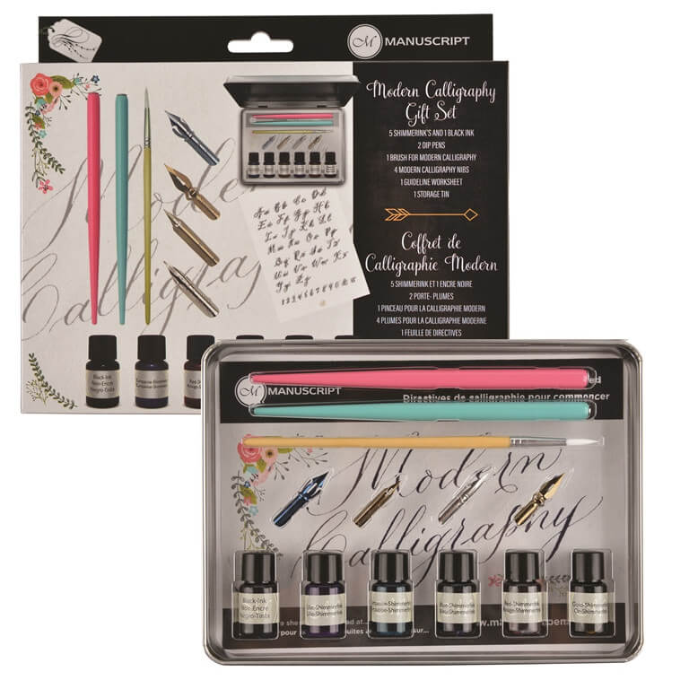 Manuscript Modern Calligraphy Gift Set Inside