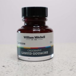 William Mitchell Carmine Gouache