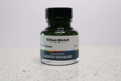 William Mitchell Olive Green Gouache