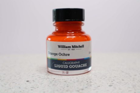 William Mitchell Orange Ochre Gouache