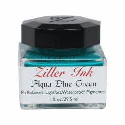 ziller aqua blue green ink
