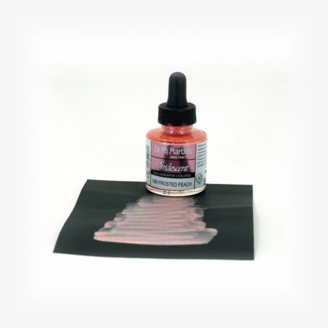 dr ph martins iridescent calligraphy Frosted Peach sample