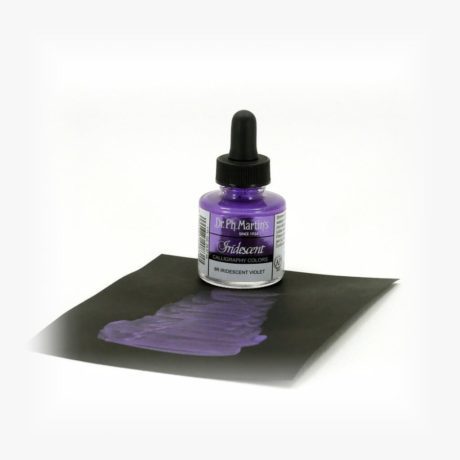 dr ph martins iridescent calligraphy violet sample