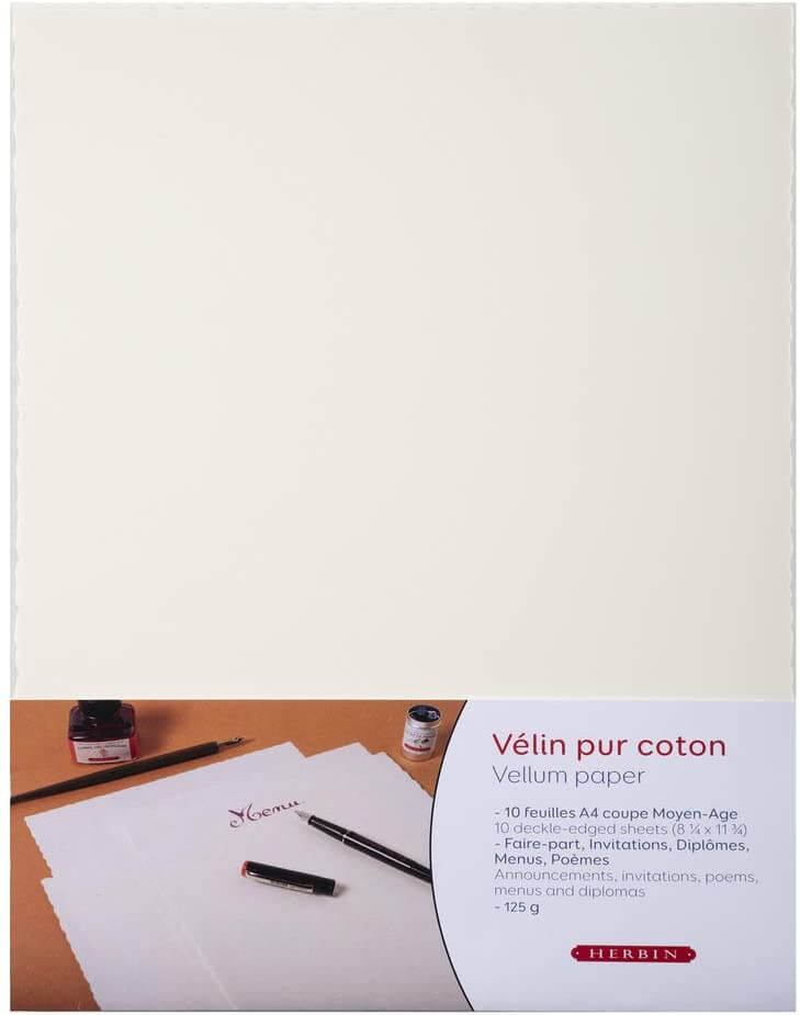 Velum Paper 10 Sheets A4 Blots Pen & Ink Supplies
