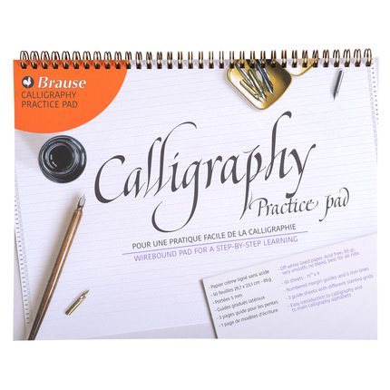 Brause A4 Calligraphy Wirebound Practice Pad