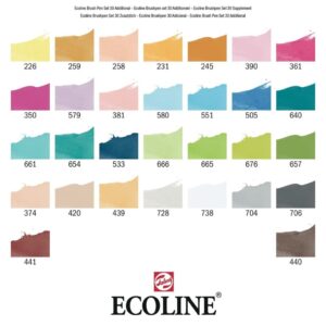 Ecoline Brush Pen Set of 30 - Additional