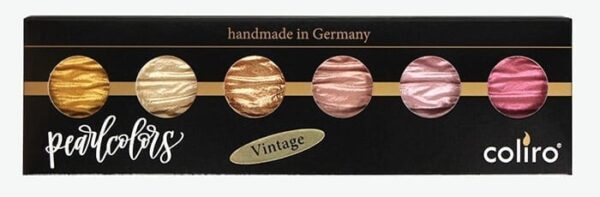 Finetec Watercolor 6 Pearl Colour Set – Vintage (M780) - Image 2