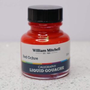 William Mitchell Gouache Red Ochre